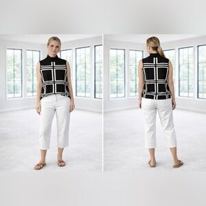 Alfani Black Sweater Turtleneck Top Medium